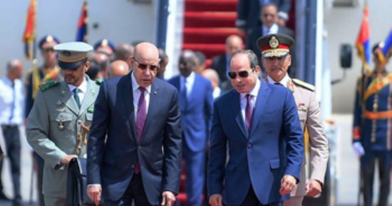 مباحثات الرئيس السيسي ونظيره الموريتانى: الأمن المائى لمصر جزء لا يتجزأ من الأمن العربى