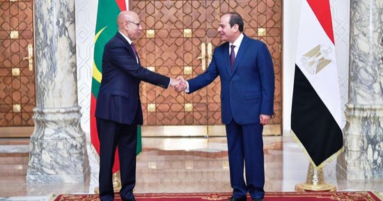 الرئيس السيسي: مباحثاتى مع رئيس موريتانيا عكست إرادتنا المشتركة لتعزيز التعاون