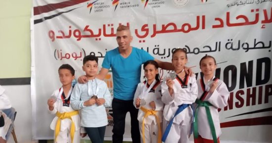 براعم تايكوندو كفر الشيخ يحصلون على 6 ميداليات فضية ببطولة الجمهورية للبومزا