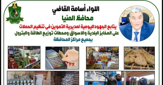 تحرير 63 محضرا تموينيا خلال حملة مكبرة بالمنيا.. اعرف التفاصيل