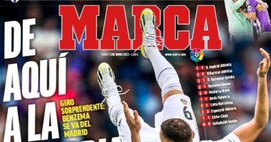 وداع الملك إبرا ورحيل بنزيما عن ريال مدريد على رأس عناوين صحف العالم