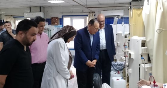 زيارة مفاجئة من محافظ الشرقية لـ مستشفى التأمين الصحي بالزقازيق للاطمئنان على المرضى