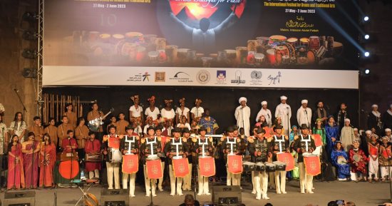 الموسيقات العسكرية تشارك فى فعاليات المهرجان الدولى للطبول والفنون التراثية