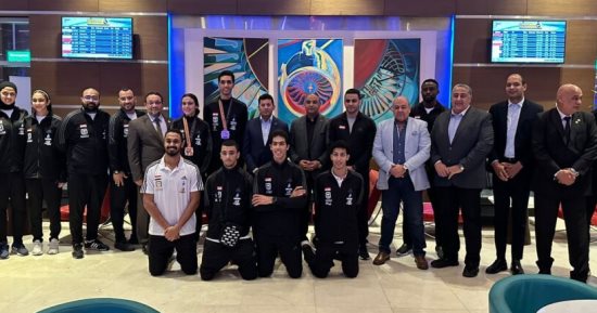 وزير الشباب والرياضة يستقبل بعثة منتخب التايكوندو بعد إنجاز بطولة العالم