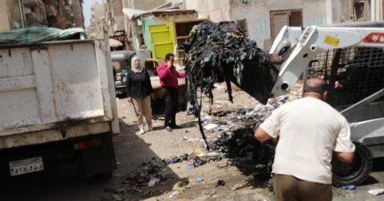 رفع 1825 طن قمامة ومخلفات صلبة من شوارع المنصورة