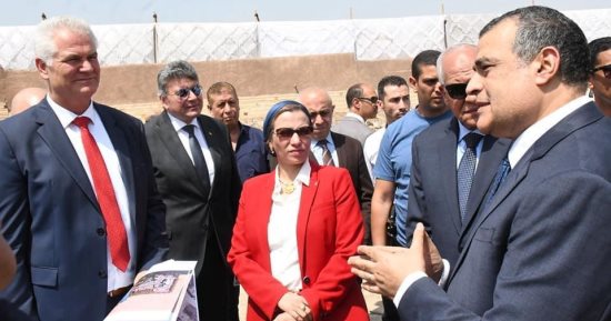 وزيرا البيئة والإنتاج الحربي ومحافظ الجيزة يتفقدون أول محطة لتحويل المخلفات لطاقة كهربائية