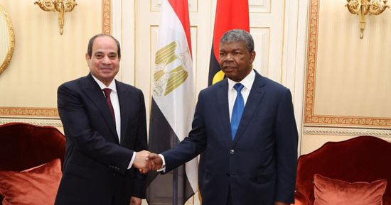 الرئيس السيسي: أعرب عن اعتزازى وتقديرى كأول رئيس مصرى يزور أنجولا