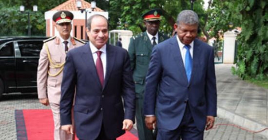 الرئيس السيسي ونظيره الأنجولى يعقدان اليوم جلسة مباحثات ثنائية