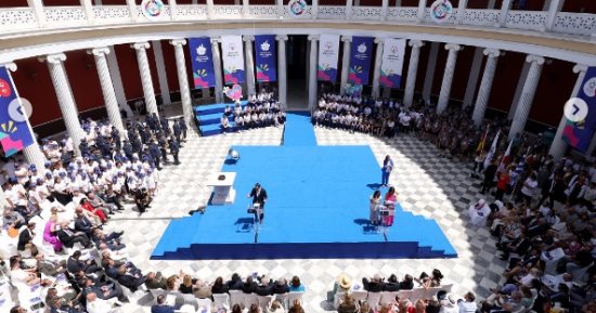إيقاد شعلة الألعاب العالمية للأولمبياد الخاص برلين 2023 فى احتفال اسطوري بأثينا 