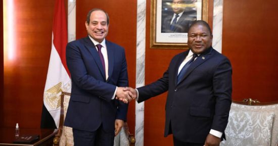 الرئيس السيسي: مصر مستعدة لتبادل الخبرات وتدريب الأشقاء فى موزمبيق