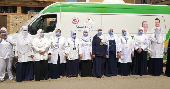 الكشف على 1853 مريضا فى قافلة علاجية بقرية الأمل بالدقهلية