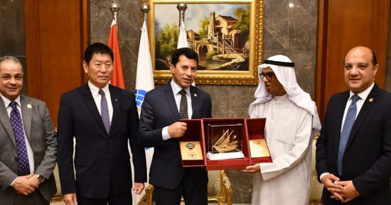 وزير الرياضة يفتتح بطولة الفراعنة الدولية للجمباز باستاد القاهرة الدولى 