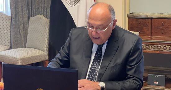 شكرى يترأس اجتماعا افتراضيا لهيئة مكتب cop27 على هامش اجتماعات بون حول المناخ