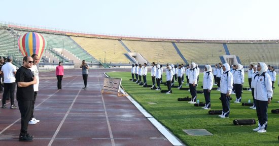 الرئيس السيسى يجرى جولة تفقدية بالكلية الحربية فجر اليوم