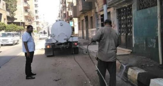 تكثيف أعمال النظافة ورفع الإشغالات بمحيط لجان الثانوية العامة بالشرقية 