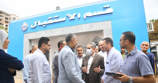 محافظ الغربية يشهد التشغيل التجريبي لمستشفى حميات المحلة بعد التطوير 