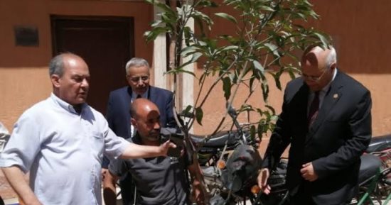 رئيس جامعة بنها يشهد تدشين مبادرة زراعة الأشجار المثمرة بكلية العلوم