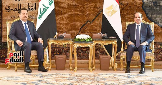 رئيس وزراء العراق يؤكد الحرص على تعزيز آليات التعاون الثنائى الراسخة مع مصر