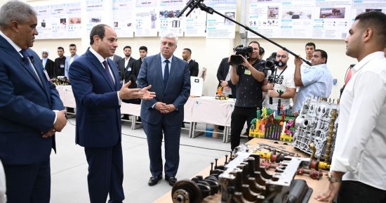 رئيس جامعة برج العرب بعد زيارة الرئيس السيسي: الدولة تهتم بالتعليم التكنولوجى