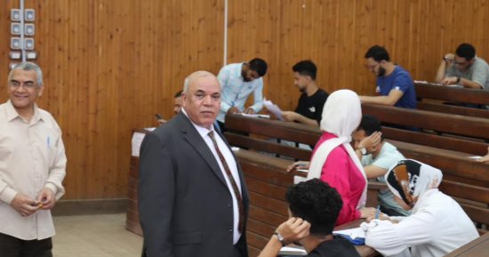 رئيس جامعة الدلتا التكنولوجية يتابع اخر أيام امتحانات نهاية العام