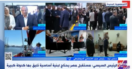 حسن ترك: مصر على أعتاب أن تصبح دولة عظمى بفضل إنجازات الرئيس السيسى