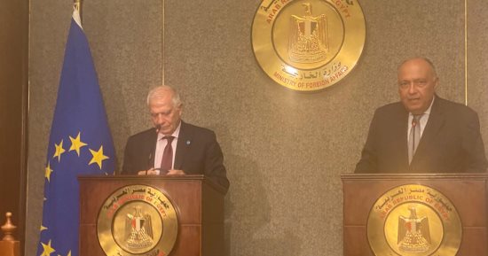 جوزيب بوريل يؤكد ضرورة دعم مصر لاستقبالها عشرات الآلاف من اللاجئين السودانيين