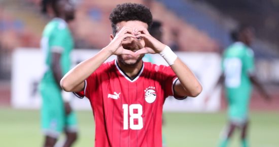 مصطفى فتحى يتقدم لمنتخب مصر بالهدف الأول فى مرمى جنوب السودان.. صور