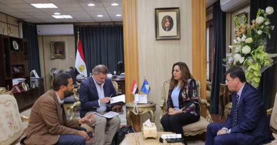 محافظ دمياط تستقبل استشارى وزارة الدولة للشئون الاقتصادية السويسرية