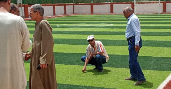 وكيل شباب ورياضة الأقصر يتسلم نادى المساوية الرياضى بعد تطويره ضمن حياة كريمة