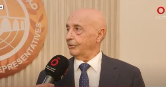 المستشار عقيلة صالح لـ"القاهرة الإخبارية": رئيس مصر وشعبها يدعمان الشعب الليبى.. ومصر لم تتدخل في شؤوننا وتدعم الحفاظ على وحدتنا.. والمستشار حنفي جبالي أول رئيس برلمان عربي يزور "النواب الليبي"