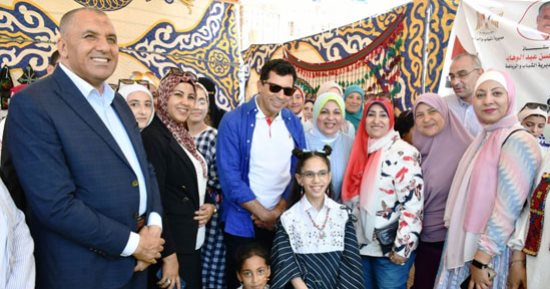 وزير الشباب والرياضة يفتتح أكبر مركز تخاطب  لقادرون باختلاف بحى الريسة بالعريش