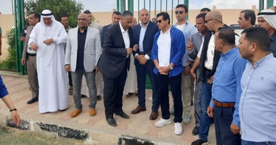 وزير الشباب يفتتح عددا من المشروعات الرياضية فى شمال سيناء.. صور