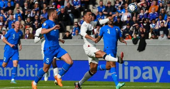 شوط أول سلبى فى مواجهة أيسلندا ضد البرتغال بتصفيات يورو 2024
