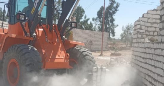 الأقصر تنجح فى تنفيذ إزالات لحالات تعدٍ وبناء مخالف على أملاك الدولة