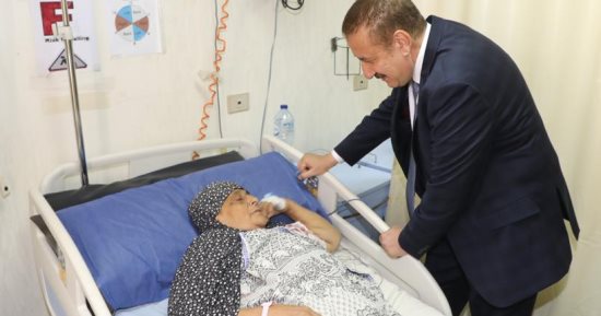 محافظ المنوفية يتفقد مستشفى جراحات اليوم الواحد للاطمئنان على انتظام سير العمل
