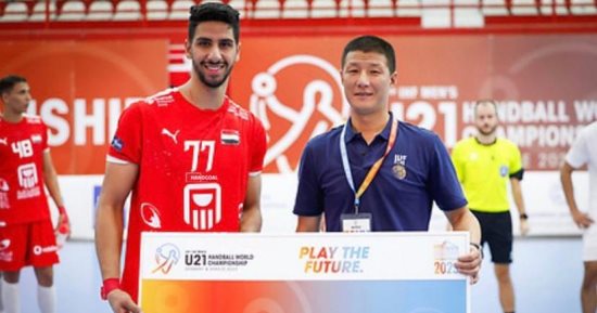  الفولى أفضل لاعب فى مباراة مصر و السعودية ببطولة العالم باليونان 