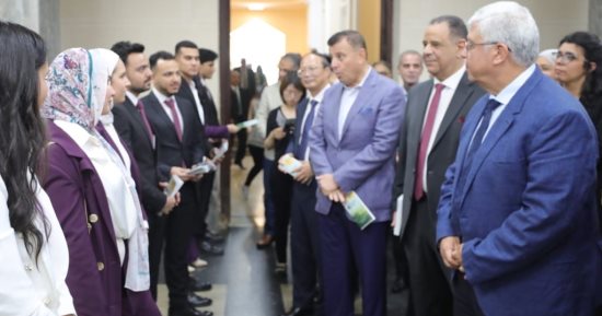 وزير التعليم العالى يتفقد استوديو التصميم الدولى بكلية هندسة عين شمس