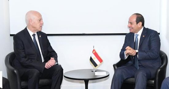 الرئيس السيسى يلتقى نظيره التونسى بباريس لبحث جهود إصلاح النظام المالى العالمى