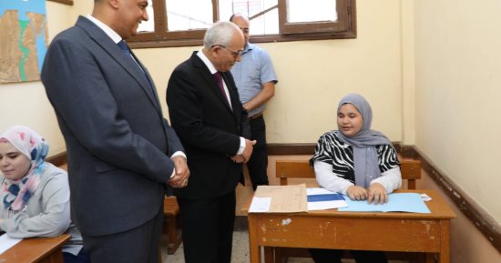 التعليم: امتحانات الثانوية العامة بمدارس المكفوفين سارت بشكل منضبط