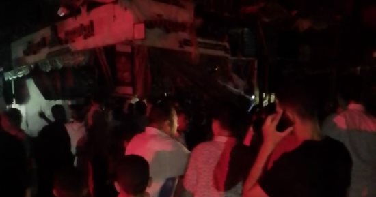 حريق بمحل فطائر يمتد لمحل حلوى بميدان سيدي طلحة في كفر الشيخ