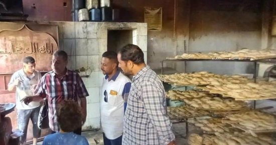 تحرير 85 محضراً للمخابز المخالفة فى 3 مراكز بالمنيا