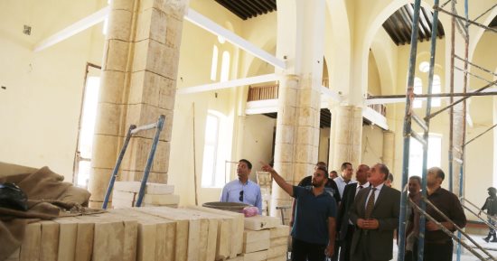 محافظ كفر الشيخ يتفقد أعمال ترميم مسجد "أبو غنام" الأثري ببيلا بنسبة تنفيذ 92%