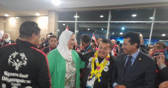 وزيرا التضامن والشباب يستقبلان أبطال بعثة الأولمبياد الخاص عقب عودتهم من برلين