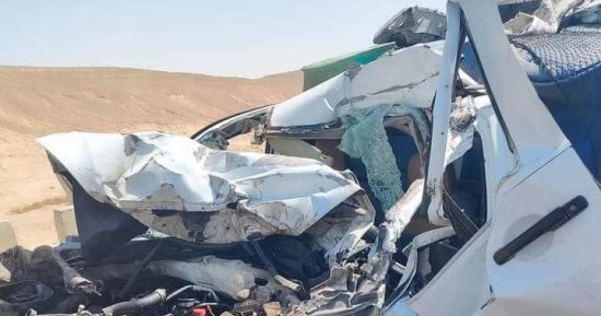 مصرع شاب فى حادث تصادم بالطريق الدائرى الجديد بالدقهلية