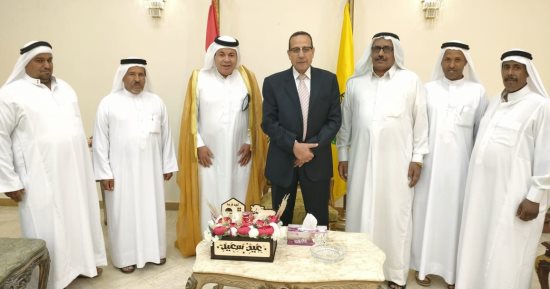 مشايخ ورموز شمال سيناء يحتفلون بعيد الأضحى بديوان المحافظة