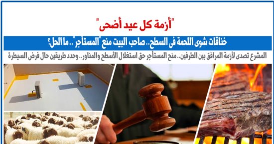 ما هو الحل إذا منع صاحب البيت المستأجر من "الشوى" فى السطح؟ نقلا عن برلمانى