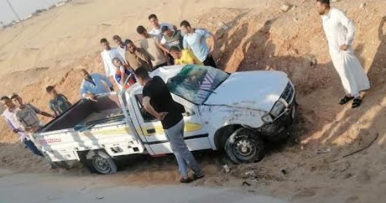 أسماء ضحايا انقلاب سيارة على طريق الإسماعيلية- السويس معظمهم من أسرة واحدة