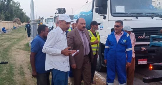 انتظام العمل بجميع المحطات وشبكات الصرف الصحى بمدن القناة خلال عيد الأضحى 