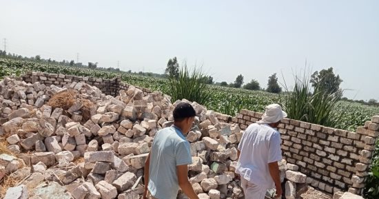 حملات نظافة وإزالة تعديات على أراضٍ زراعية وإحلال وتجديد خط مياه الشرب بكفر الشيخ
