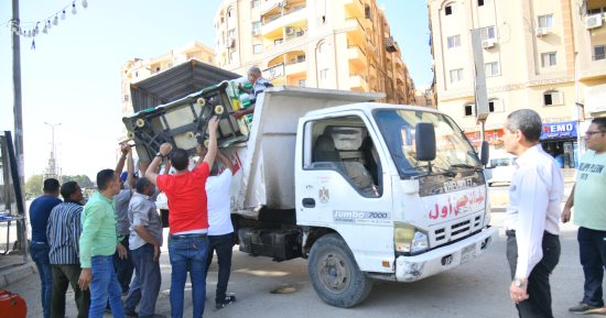 محافظ الغربية يتفقد أعمال النظافة ورفع الإشغالات بشوارع المحلة وزفتى.. صور
